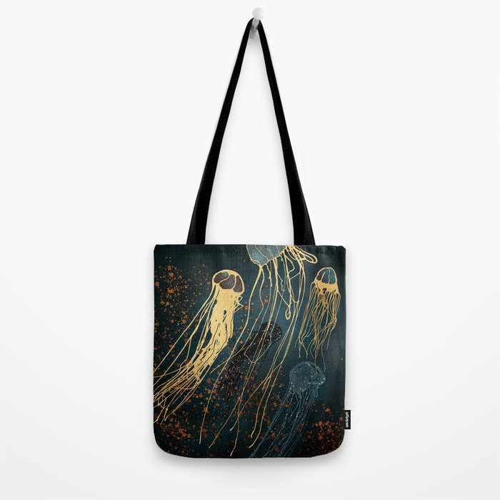 Metallic Jellyfish Tote Bag Gallery Image 2