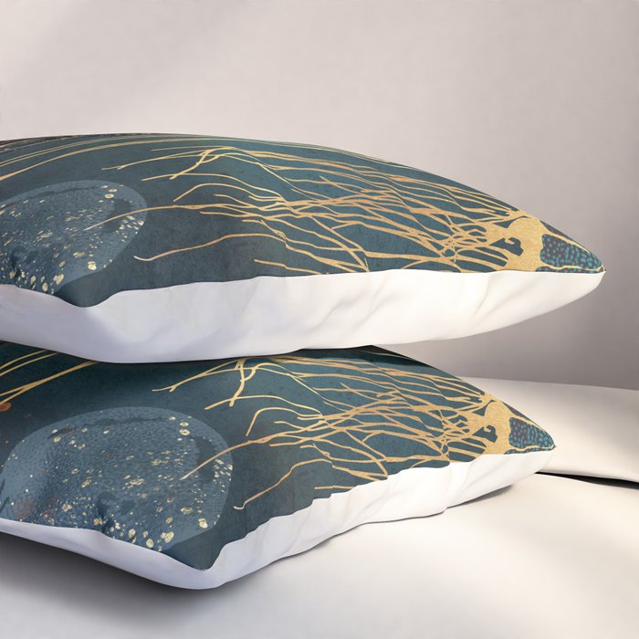 Metallic Jellyfish Pillow Sham Gallery Image 3