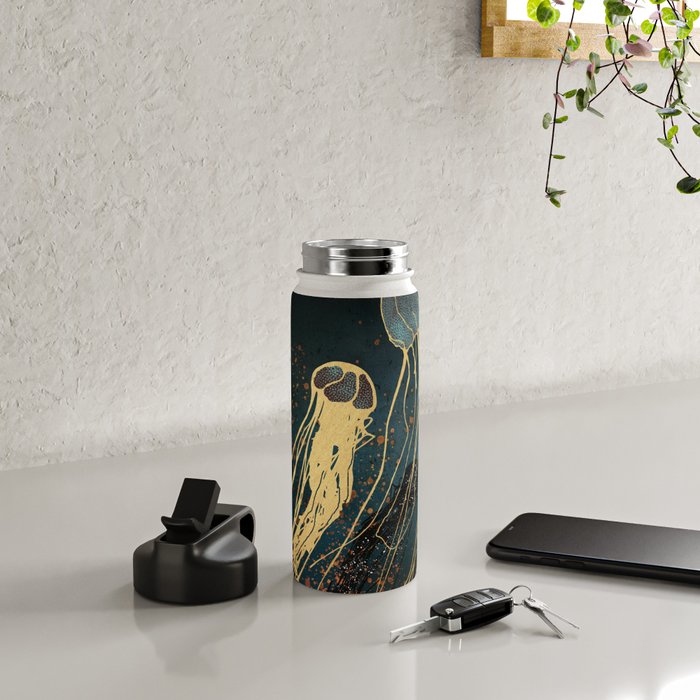 Metallic Jellyfish Water Bottle Gallery Image 4