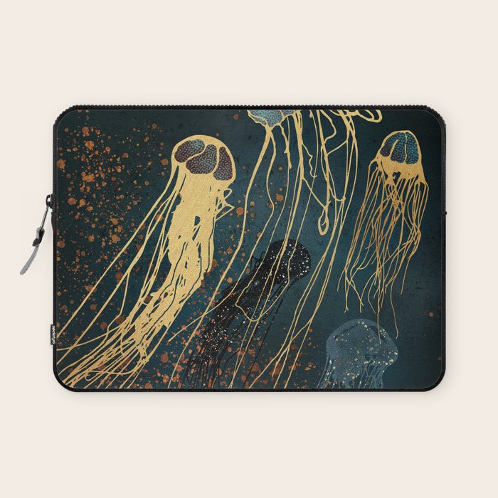 Metallic Jellyfish Laptop Sleeve Gallery Image 1