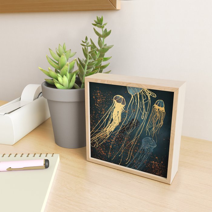 Metallic Jellyfish Mini Art Print Gallery Image 2