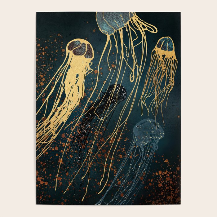 Metallic Jellyfish Poster Gallery Image 4