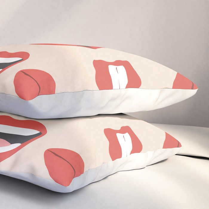 Lips III Pillow Sham Gallery Image 3