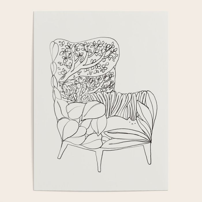 Cat and Plant 19 Poster Gallery Image 1