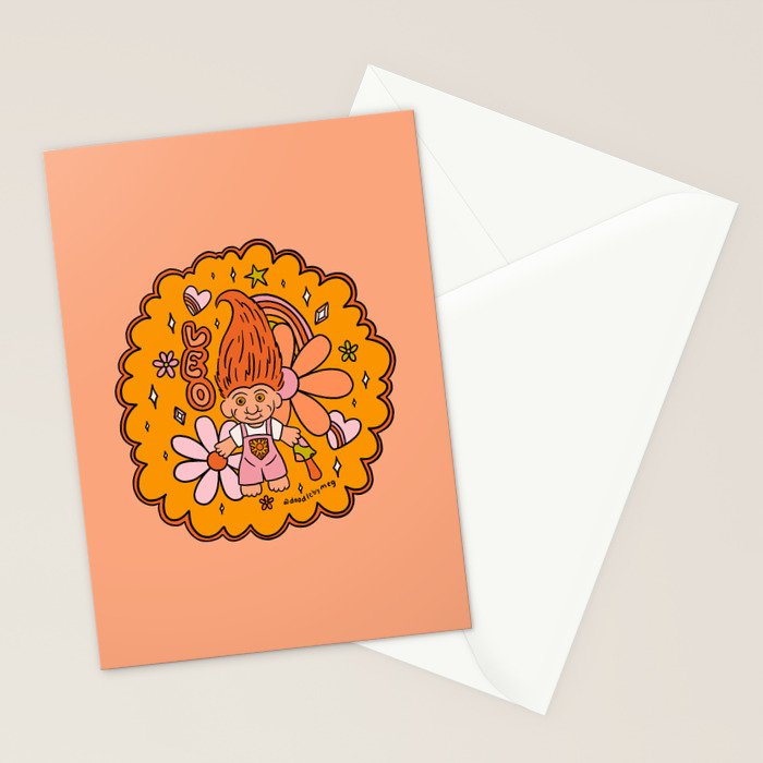 Leo Troll Stationery Card Gallery Image 2