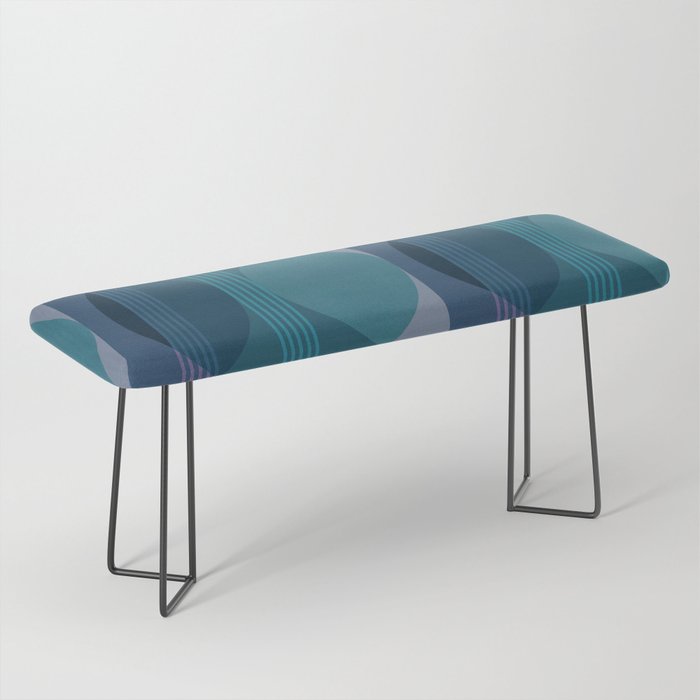 Abstraction_BLUE_LANDSCAPE_MOONLIGHT_NATURE_POP_ART_)521A Bench Gallery Image 1