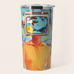 Don't Feed the Monitors with your Dreams Travel Mug Gallery Image 1