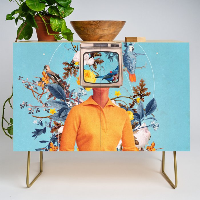 Don't Feed the Monitors with your Dreams Credenza Gallery Image 1