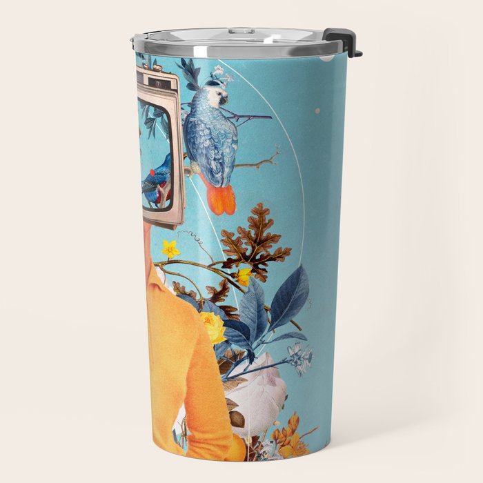 Don't Feed the Monitors with your Dreams Travel Mug Gallery Image 2
