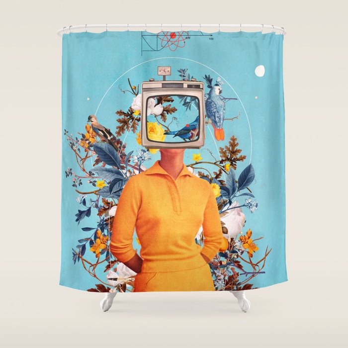 Don't Feed the Monitors with your Dreams Shower Curtain Gallery Image 1