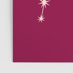 Aquarius Zodiac Star Constellation Line Art Magenta Pink Poster Gallery Image 3