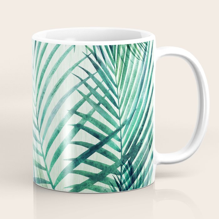 Tropical Fronds Abstract Design Coffee Mug Gallery Image 1