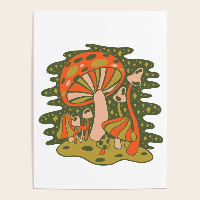 Forest of Mushrooms Poster Gallery Image 4