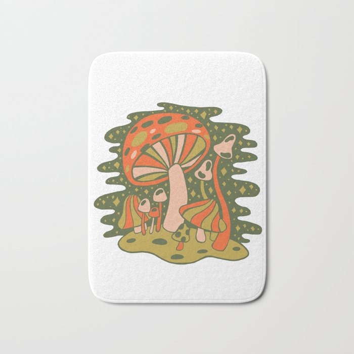 Forest of Mushrooms Bath Mat Gallery Image 1