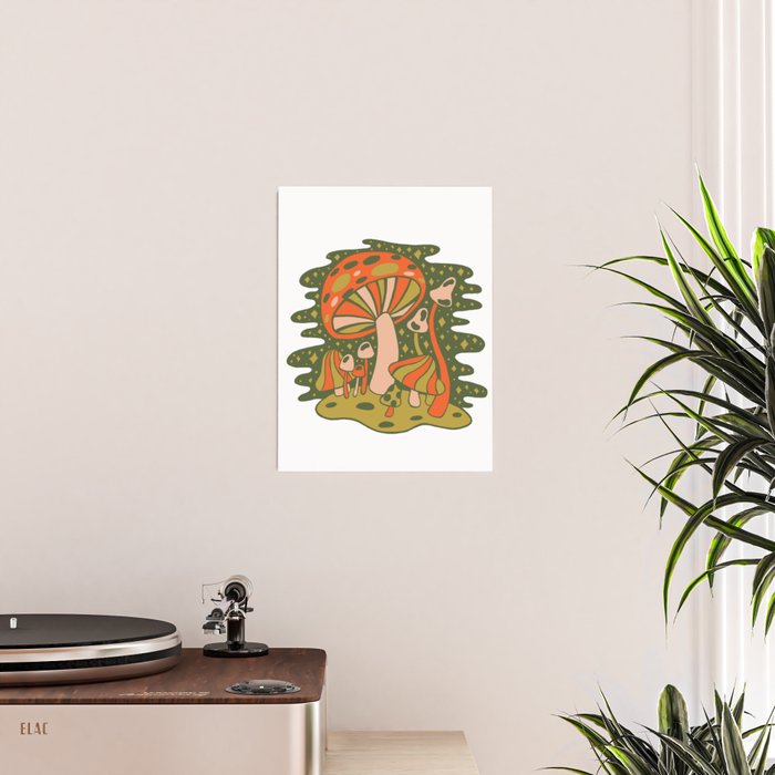 Forest of Mushrooms Poster Gallery Image 2