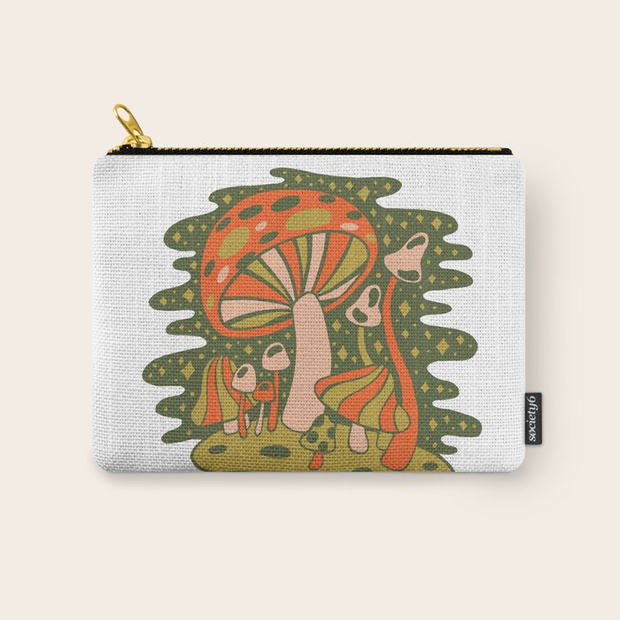 Forest of Mushrooms Carry All Pouch Gallery Image 1