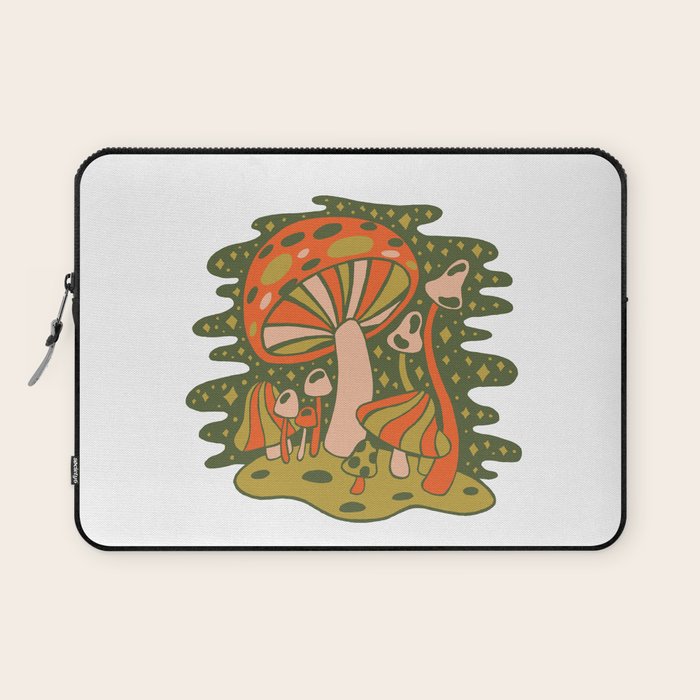 Forest of Mushrooms Laptop Sleeve Gallery Image 1