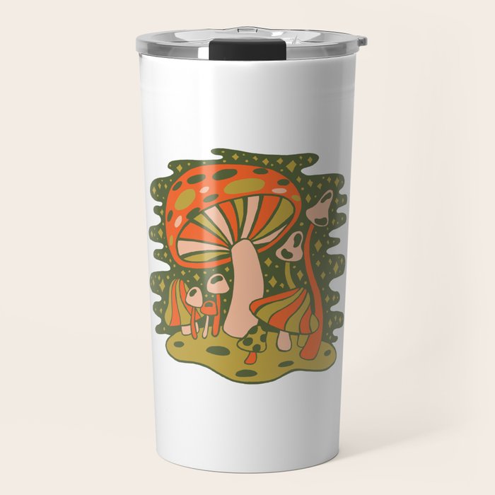 Forest of Mushrooms Travel Mug Gallery Image 1