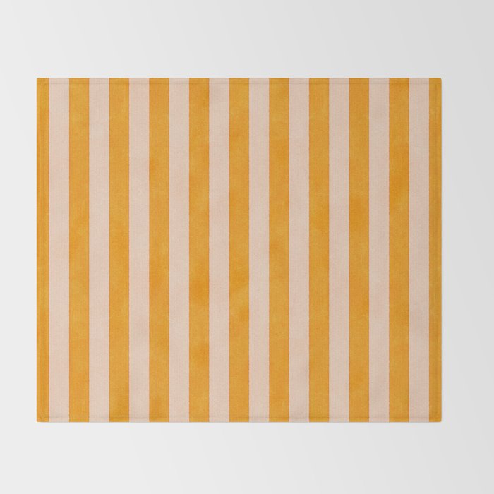 STRIPES 001 J - Honey Throw Blanket Gallery Image 2