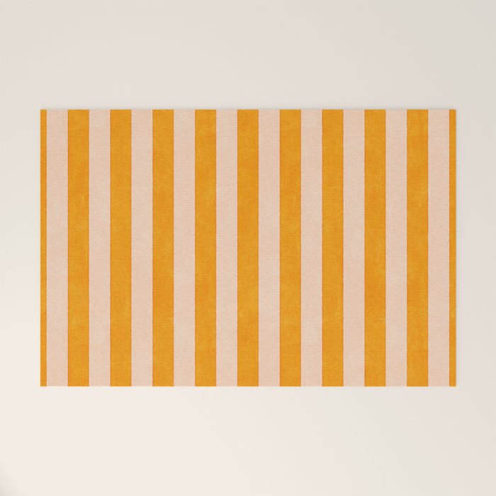 STRIPES 001 J - Honey Welcome Mat Gallery Image 1