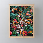 Exotic Blooms and Toucans Mini Art Print Gallery Image 1