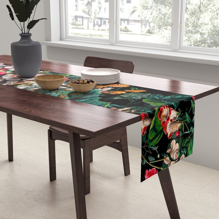 Exotic Blooms and Toucans Table Runner Gallery Image 2