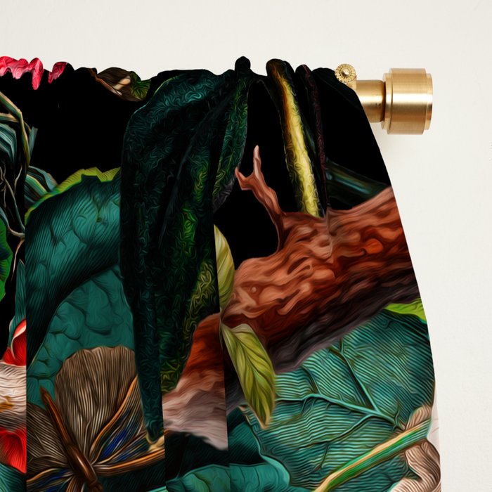 Exotic Blooms and Toucans Window Curtain Gallery Image 2