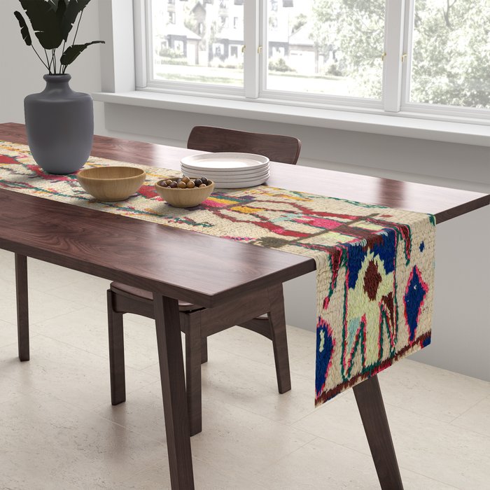 Moroccan Carpet Artwork Table Runner Gallery Image 2
