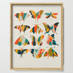 colorful butterflies Serving Tray Gallery Image 1