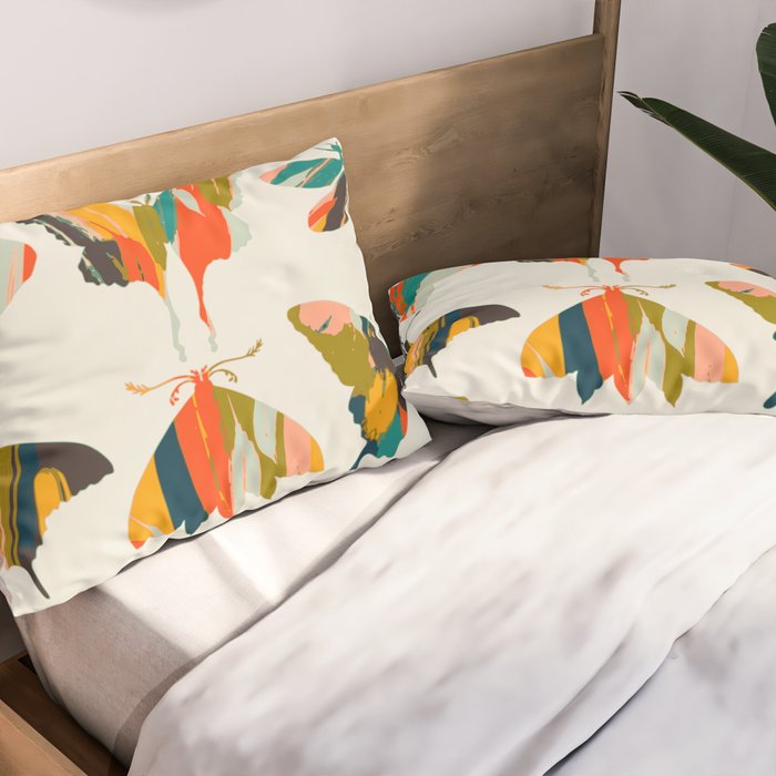 colorful butterflies Pillow Sham Gallery Image 2