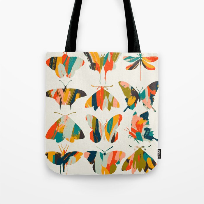 colorful butterflies Tote Bag Gallery Image 1