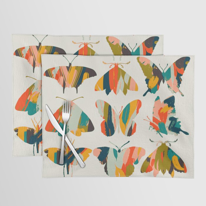 colorful butterflies Placemat Gallery Image 1