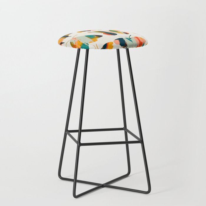 colorful butterflies Stool Gallery Image 1