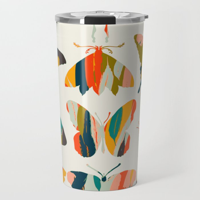 colorful butterflies Travel Mug Gallery Image 1