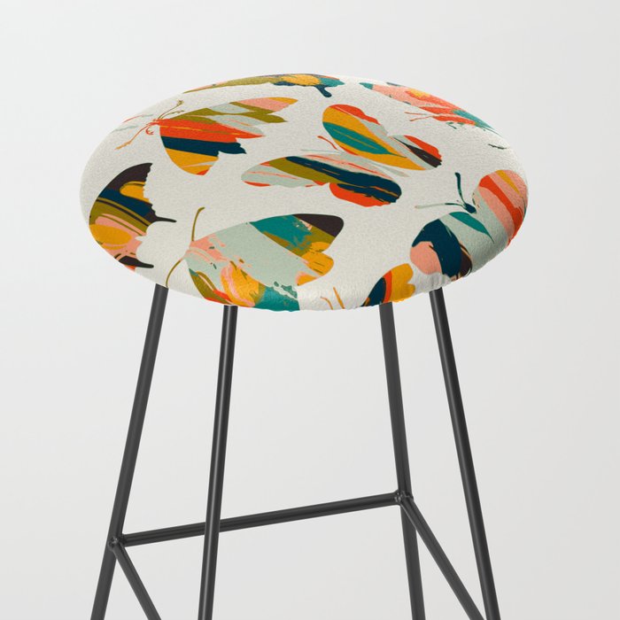 colorful butterflies Stool Gallery Image 2