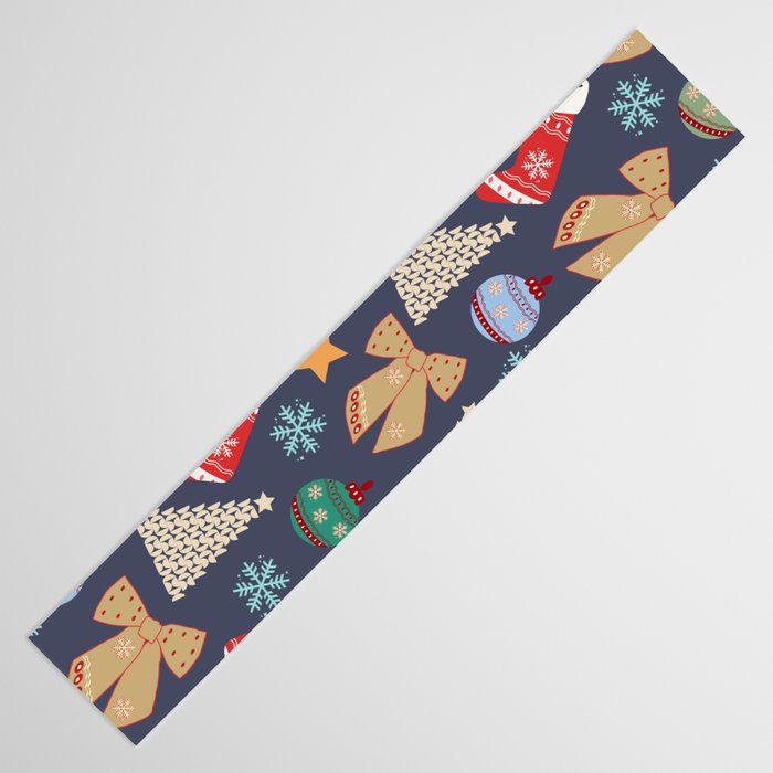Cute Christmas Navy Blue Table Runner Gallery Image 3