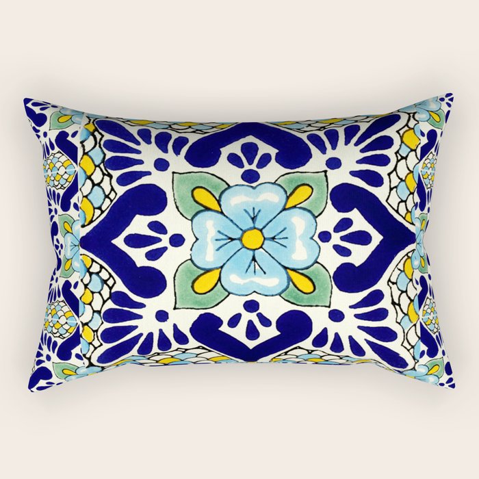 talavera mexican tile Rectangular Pillow Gallery Image 2