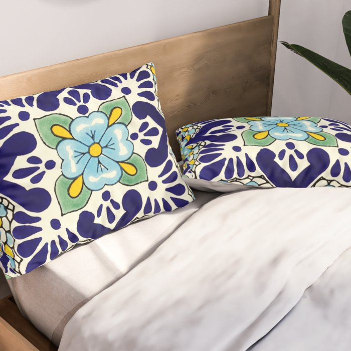 talavera mexican tile Pillow Sham Gallery Image 2