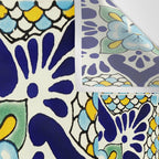talavera mexican tile Wall Tapestry Gallery Image 3