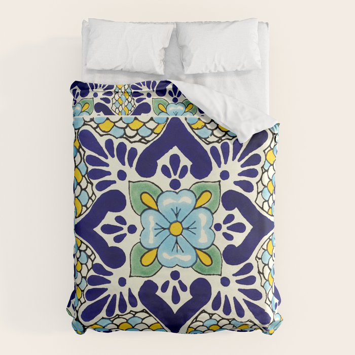 talavera mexican tile Duvet Cover Gallery Image 6