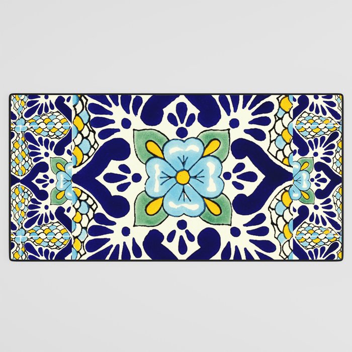 talavera mexican tile Desk Mat Gallery Image 3