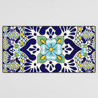 talavera mexican tile Desk Mat Gallery Image 3
