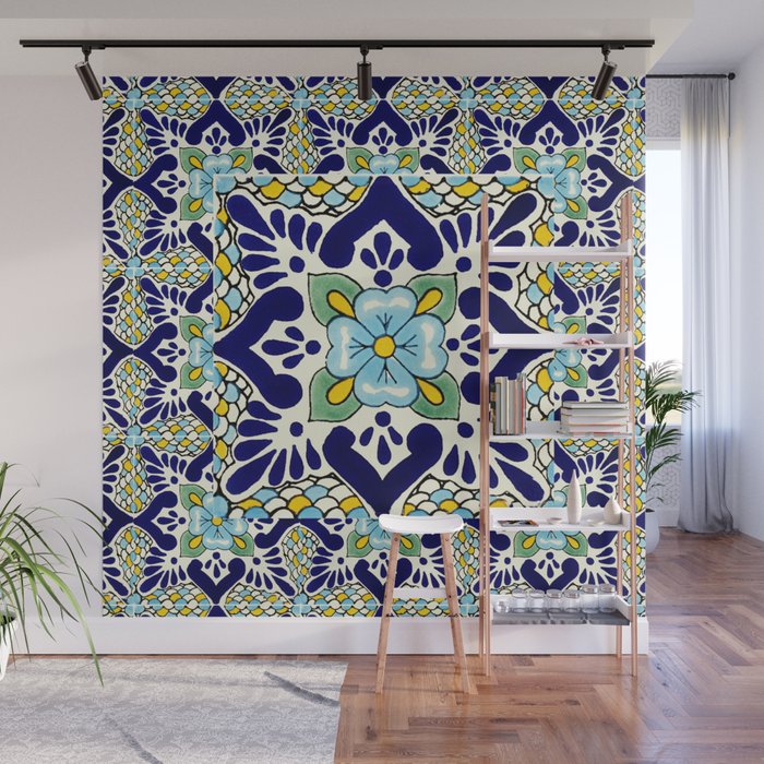 talavera mexican tile Wall Mural Gallery Image 1