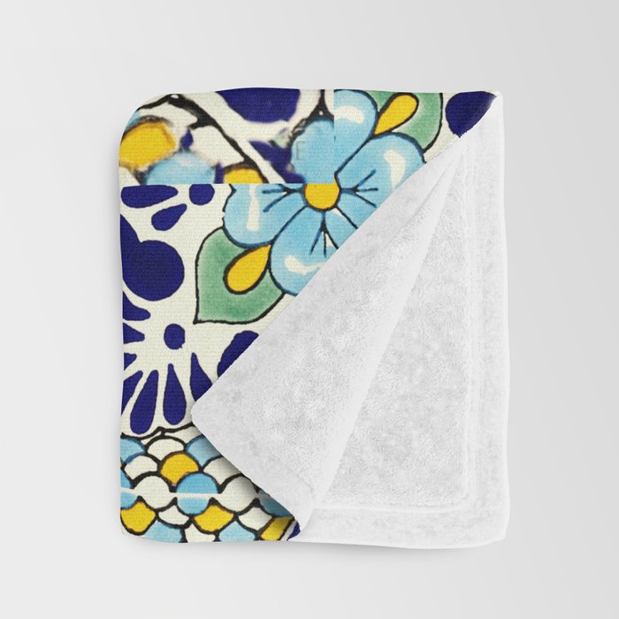talavera mexican tile Throw Blanket Gallery Image 3