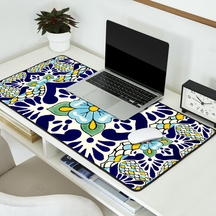 talavera mexican tile Desk Mat Gallery Image 2