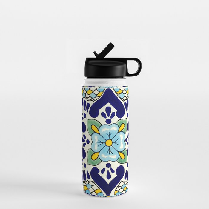 talavera mexican tile Water Bottle Gallery Image 1
