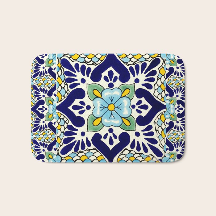 talavera mexican tile Bath Mat Gallery Image 1