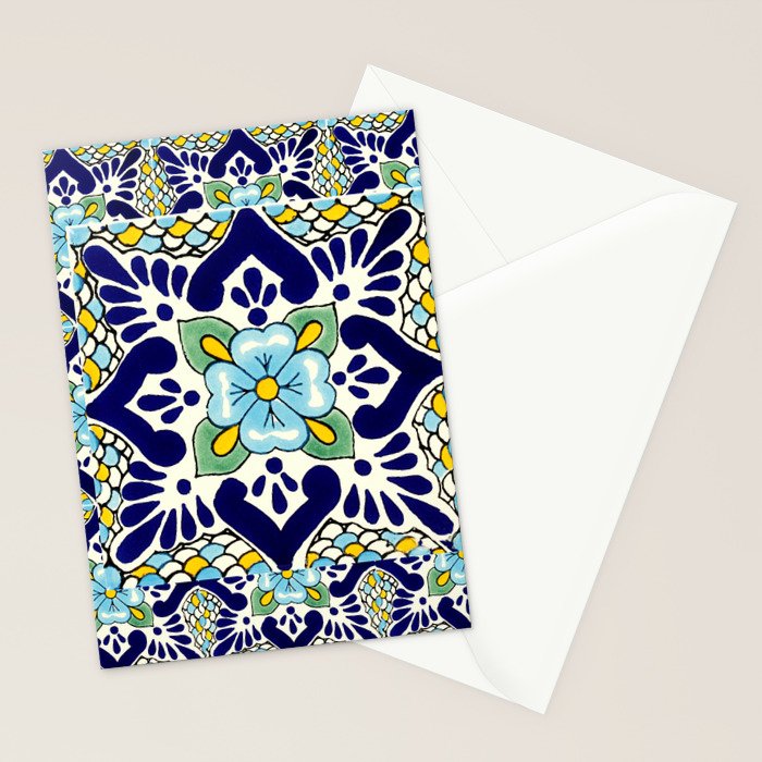 talavera mexican tile Stationery Card Gallery Image 2