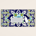 talavera mexican tile Desk Mat Gallery Image 1