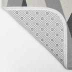 Lines Misaligned - Black and White Bath Mat Gallery Image 2